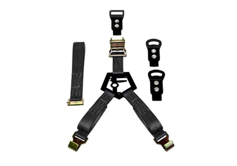 N-Fab — N-Fab Bed Mounted Rapid Tire Strap Universal - Gloss Black - Black Strap
GB BMRpdTir wBlkStrp - view 1