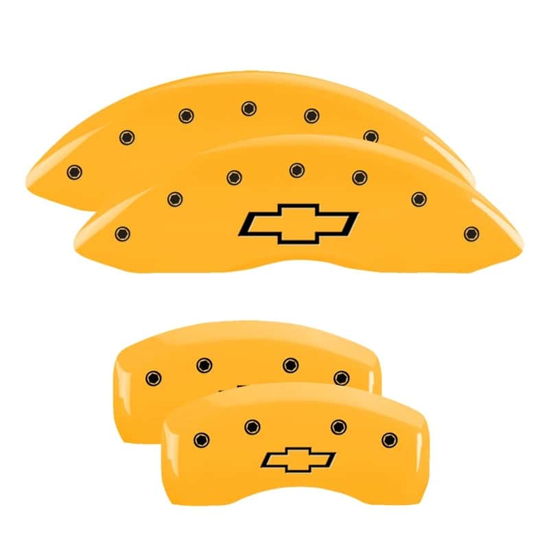 MGP — MGP 4 Caliper Covers Engraved Front & Rear Bowtie Yellow Finish Black Char 2008 Chevrolet Impala
Caliper Covers - view 1
