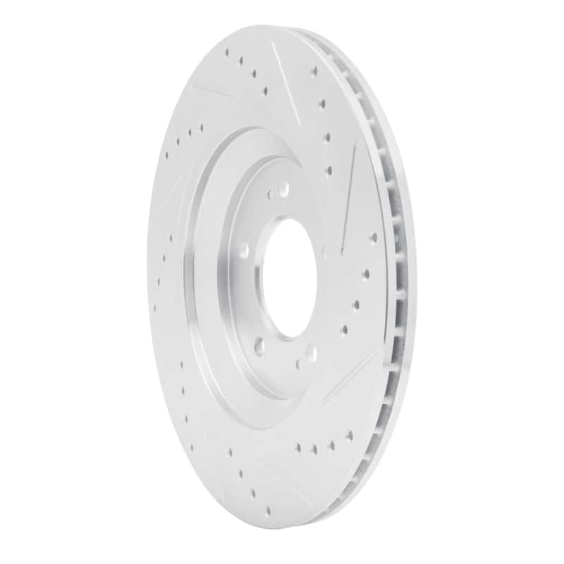 R1 Concepts — R1 2019-2025 Hyundai Elantra N Rear Left Drilled & Slotted Silver Brake Rotor
R1 Brake Rotor Drill - view 4