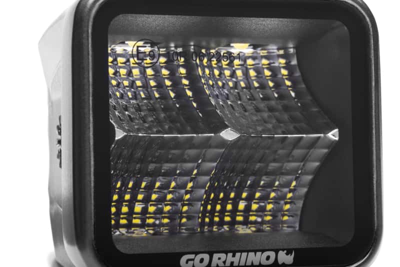 Go Rhino — Go Rhino Xplor Blackout Series Cube LED Flood Light Kit (Surface/Threaded Stud Mnt) 2x2 - Blk (Pair)
BLK-Two Flood Lights - view 8