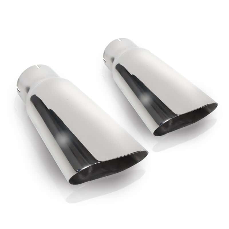 Stainless Works — Stainless Works Flat Oval Exhaust Tips 2in Inlet (priced per pair) - view 2