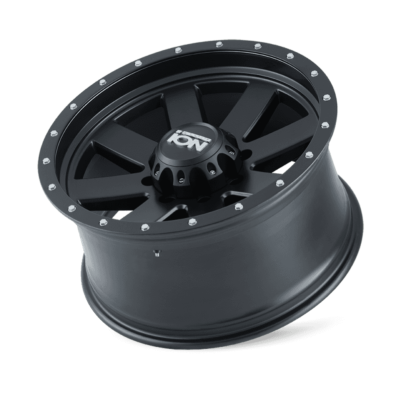 ION Wheels — ION Type 134 18x10 / 5x139.7 BP / -19mm Offset / 108mm Hub Matte Gunmetal/Black Beadlock Wheel - view 2