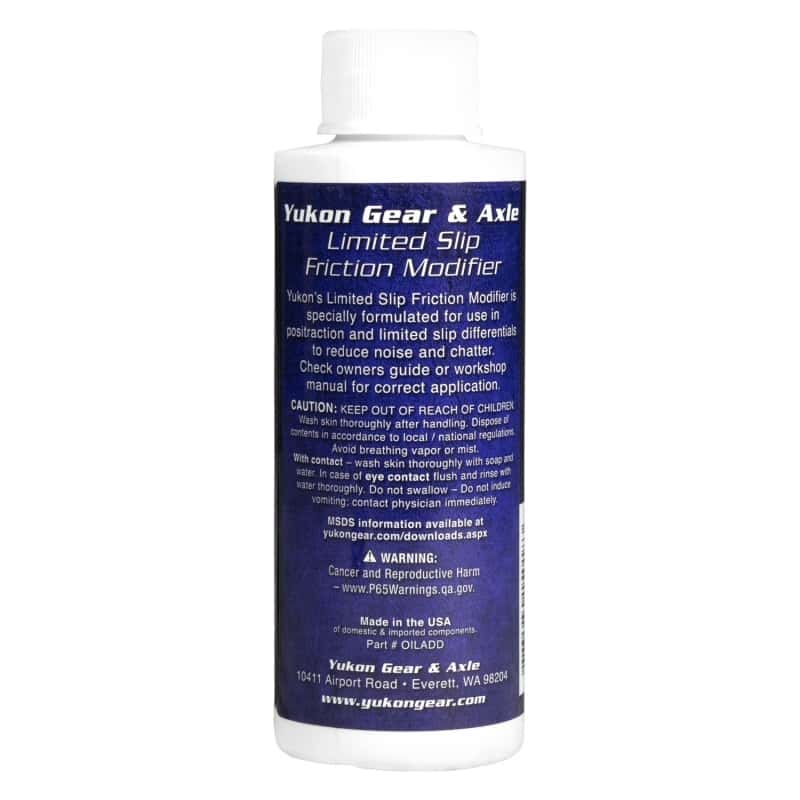 Yukon Gear & Axle — Yukon Gear Friction Modifier
Oil & Additives 
Oil/Additives - view 5