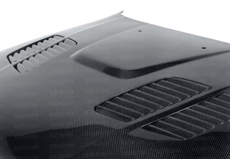 Seibon — Seibon 97-03 BMW 5 Series 4Dr (E39) GTR-Style Carbon Fiber Hood - view 2
