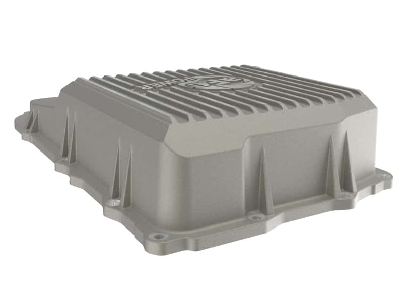 aFe — aFe POWER 18-25 Jeep Wrangler (JL) 850RE/8HP70/8HP75 Transmission Pan - Raw w/ Machined Fins
Transmission Pan - view 4