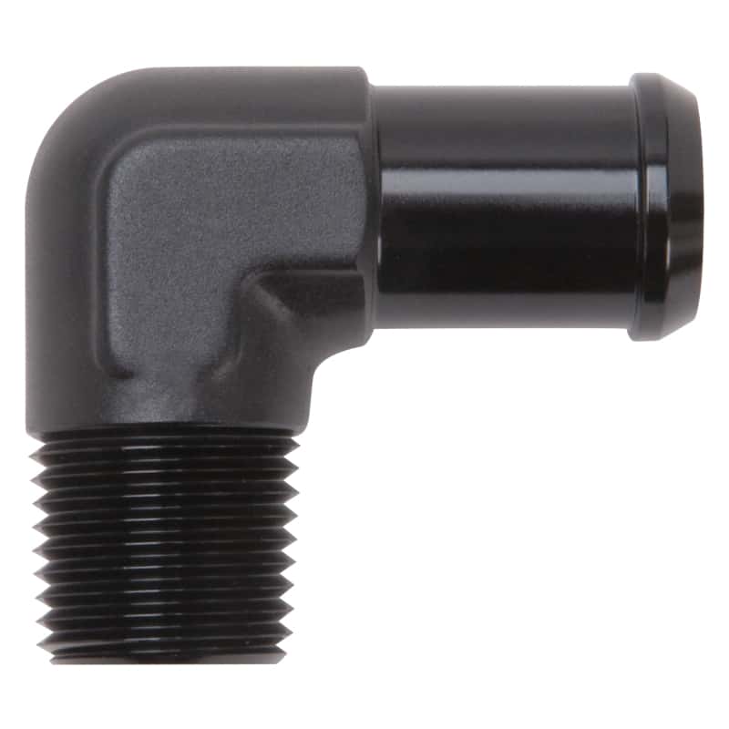 Edelbrock — Edelbrock Hose End 90-Deg 1/2In NPT to 3/4In Barb Black Anodize
KIT PARTS - view 2