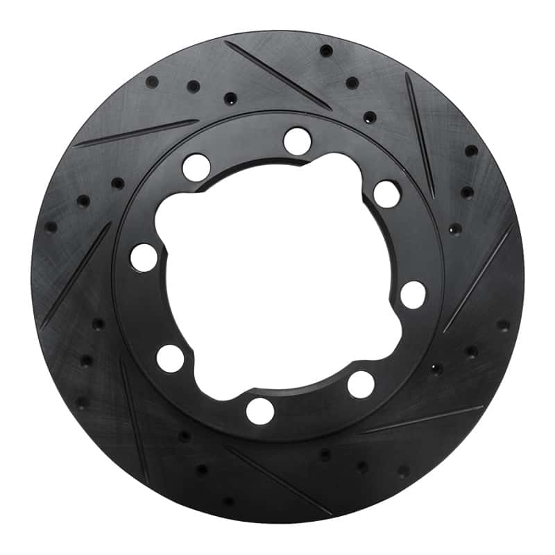 R1 Concepts — R1 88-00 Chevrolet K1500 Suburban Front Right Drilled & Slotted Black Brake Rotor
R1 Brake Rotor Drill - view 1