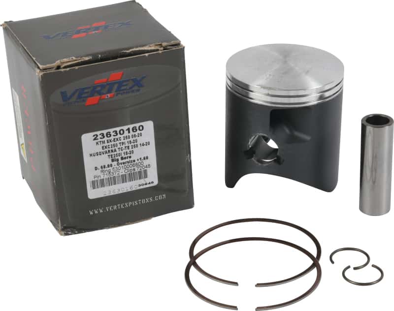 Vertex Pistons — Vertex Piston 06-18/2024 KTM 250 EXC 250cc +1.60mm Cast Big Bore Piston Kit 262cc. - view 4