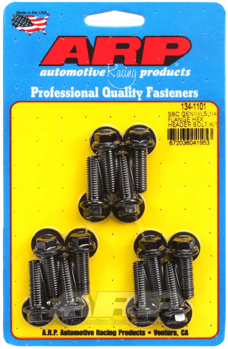 ARP — ARP Chevy LS 1/4in Flange Hex Header Bolt Kit - view 2