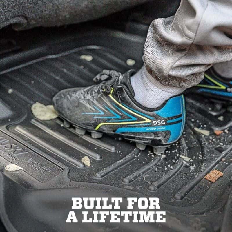 Husky Liners — Husky Liners 19-23 Chevy Silverado 1500 CC X-Act Contour Black 2nd Seat Floor Liners (Full Coverage) - view 9