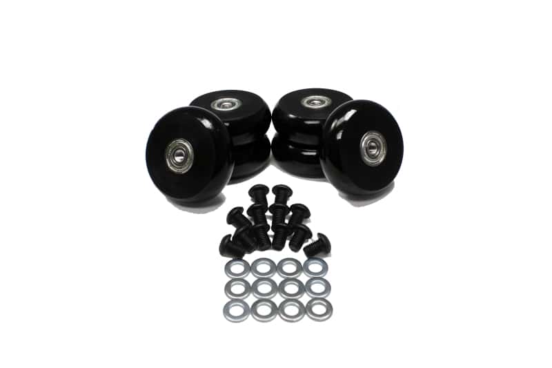 Energy Suspension — Energy Suspension 2.375in Black Hyper-Glide PolyCreeper Wheels (Set of 6) - view 2