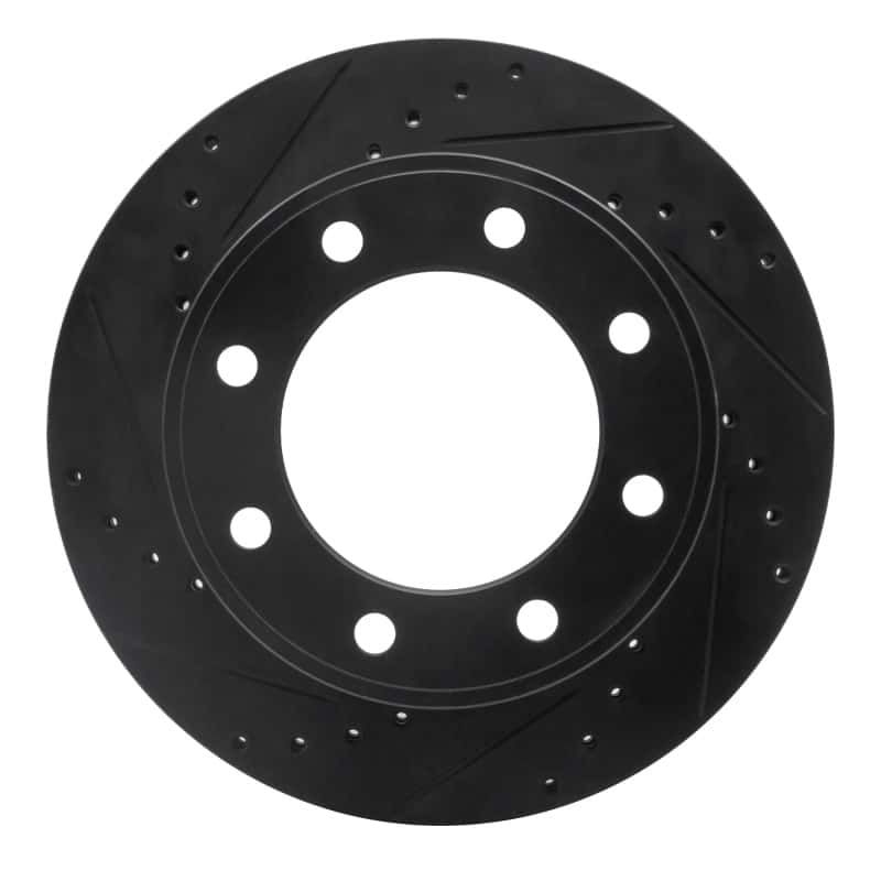R1 Concepts — R1 05-12 Ford F-250 4WD (Super Duty) Rear Left Drilled & Slotted Black Brake Rotor
R1 Brake Rotor Drill - view 1