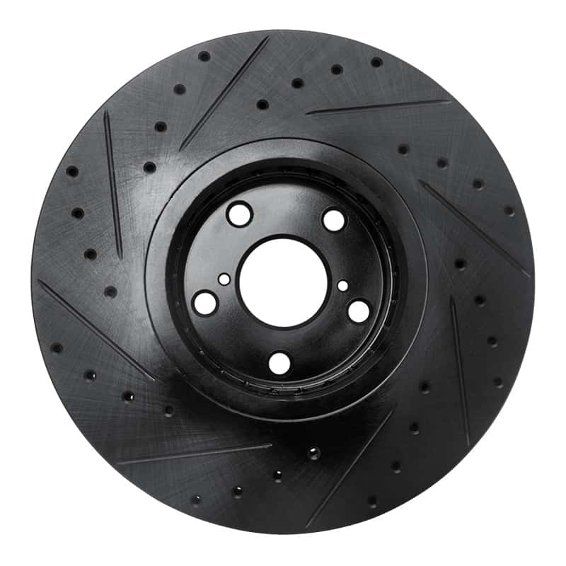 R1 Concepts — R1 07-11 Lexus GS350 Right Front Drilled & Slotted Black Brake Rotor
R1 Brake Rotor Drill - view 5