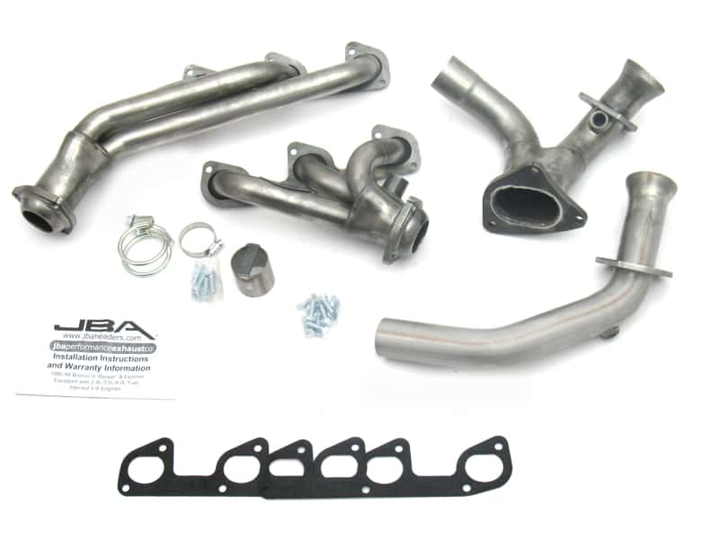 JBA — JBA 95-97 Ford Ranger 4.0L OHV 1-1/2in Primary Raw 409SS Cat4Ward Header
Exhaust Header - view 1