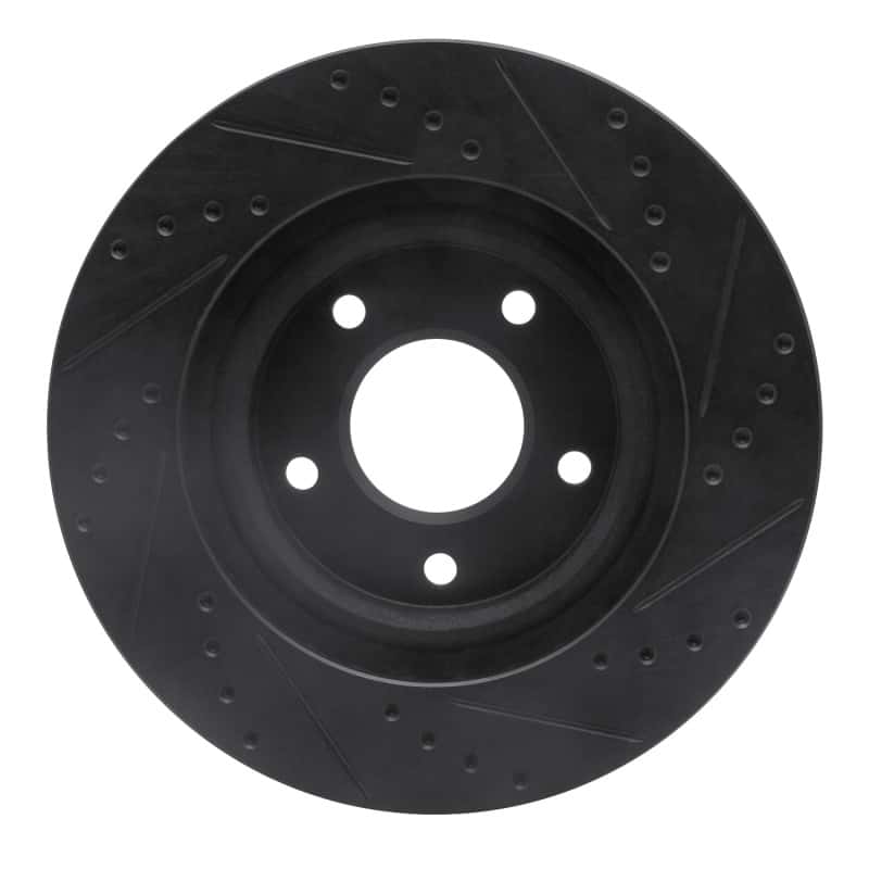 R1 Concepts — R1 07-25 Chrysler 200 Front Left Drilled & Slotted Black Brake Rotor
R1 Brake Rotor Drill - view 5