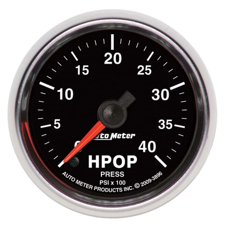 AutoMeter — Autometer GS Series 2-1/16in High Pressure Oil Pump 0-4K PSI Digital Stepper Motor Electrical Gauge
2" HPOP PRESS, 0-4K - view 2