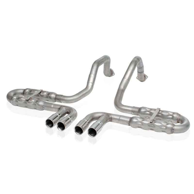 Stainless Works — Stainless Works 1997-04 Corvette C5 2-1/2in Axle Back Quad Rolled Edge Tips
Exhaust System - view 2