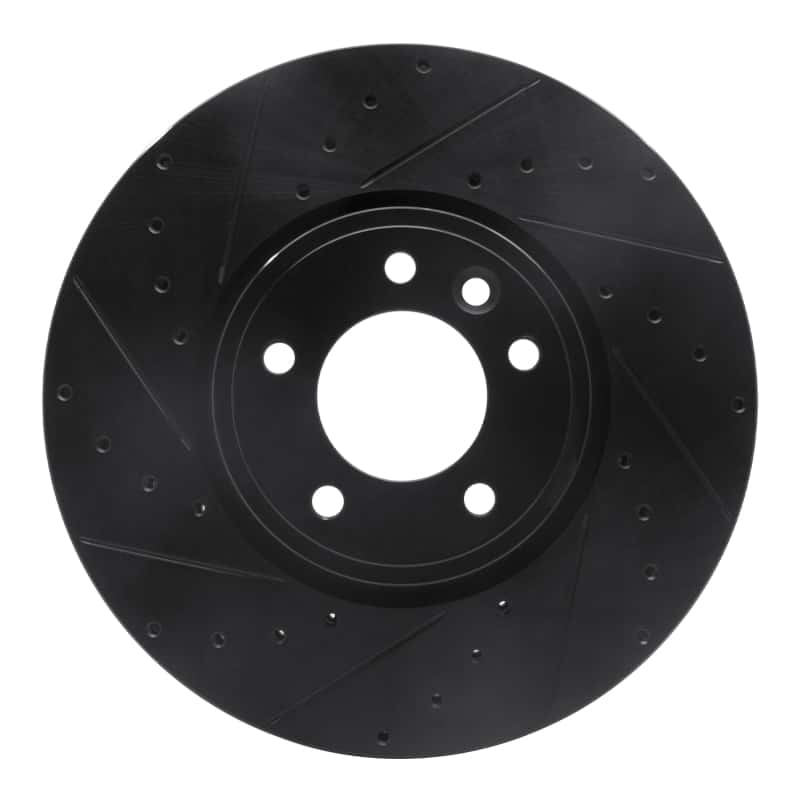 R1 Concepts — R1 18-20 Land Rover Range Rover Front Left Drilled & Slotted Black Brake Rotor
R1 Brake Rotor Drill - view 1