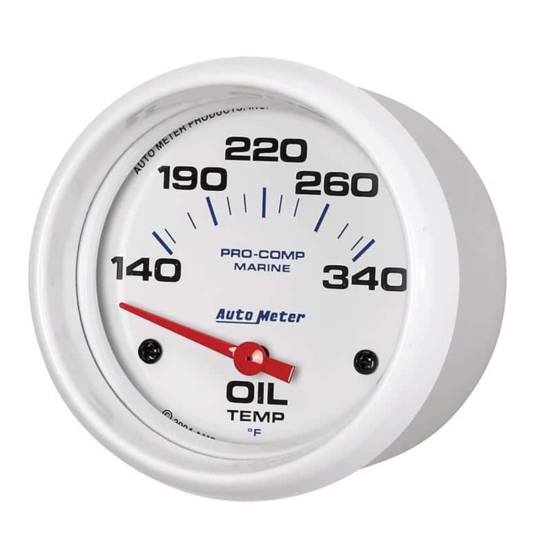 AutoMeter — Autometer Marine White Air-Core Electric Oil Temperature Gauge 2-5/8in 140-300 Deg F
GA 2.6" OT 300 E MW - view 3