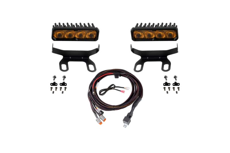 Diode Dynamics — Diode Dynamics 2013-2018 Ram 1500 Ram Standard SS6 Max LED Kit Yellow Fog 3000K - view 1