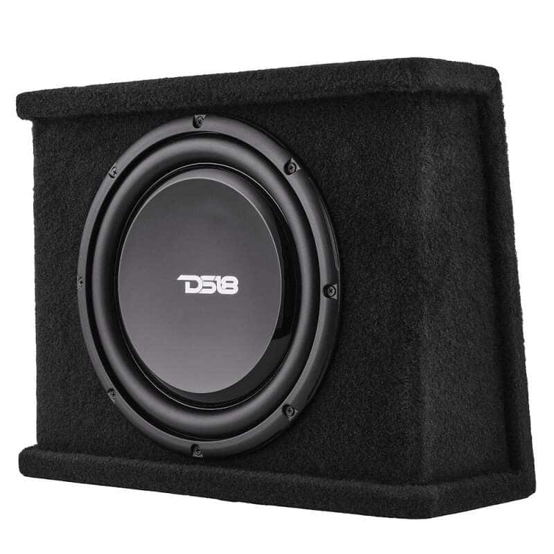 DS18 — DS18 Single 12in Shallow Subwoofer and Enclosure 350 Watts RMS Sealed Black Carpet - view 6