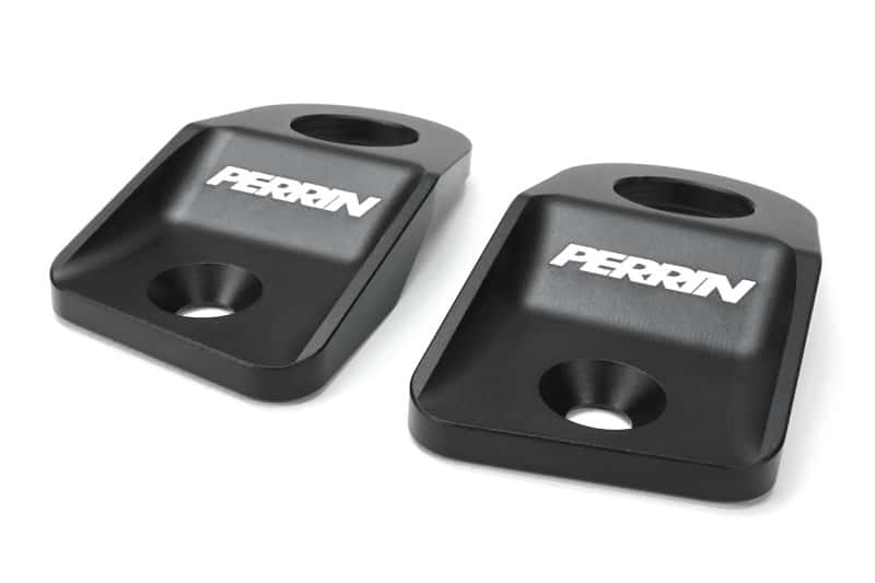 Perrin Performance — PERRIN 15-21 Subaru WRX/STI / 13-17 Crosstrek / 12-16 Impreza Upper Radiator Bracket Set - Black - view 1