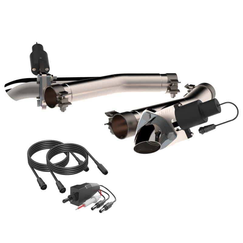 QTP — 2011-2024 Dodge Durango 5.7L QTP Aggressor Cutout Pipes - view 4