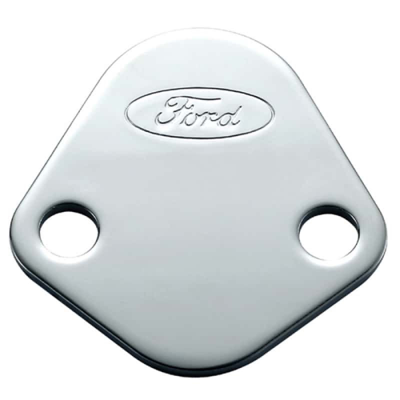Ford Racing — Ford Racing Ford Logo Fuel Pump Blockoff Plate - Chrome
FuelPmpBlk-OffPlt - view 3