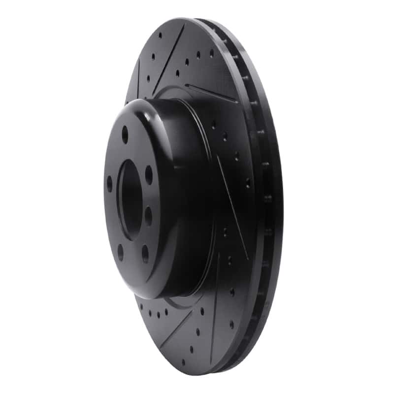 R1 Concepts — R1 11-16 BMW 528I xDrive Front Left Drilled & Slotted Black Brake Rotor
R1 Brake Rotor Drill - view 2