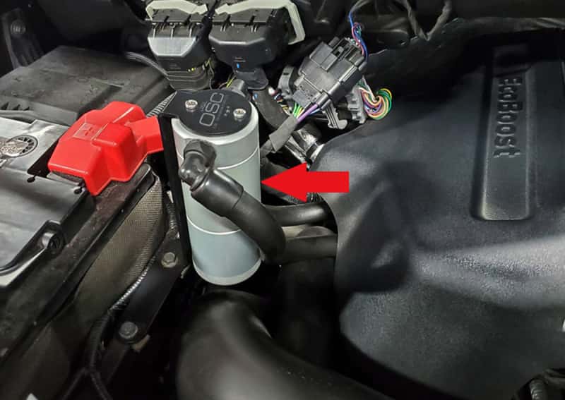 J&L — J&L 11-19 Ford F-150 2.7L/3.5L/5.0L Passenger Side Oil Separator 3.0 Cannister Extension - Clear
Oil Separator - view 1