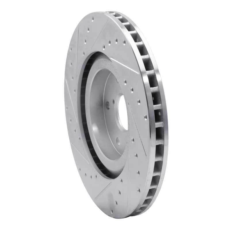 R1 Concepts — R1 19-23 Subaru ASCENT Front Right Drilled & Slotted Silver Brake Rotor
R1 Brake Rotor Drill - view 4