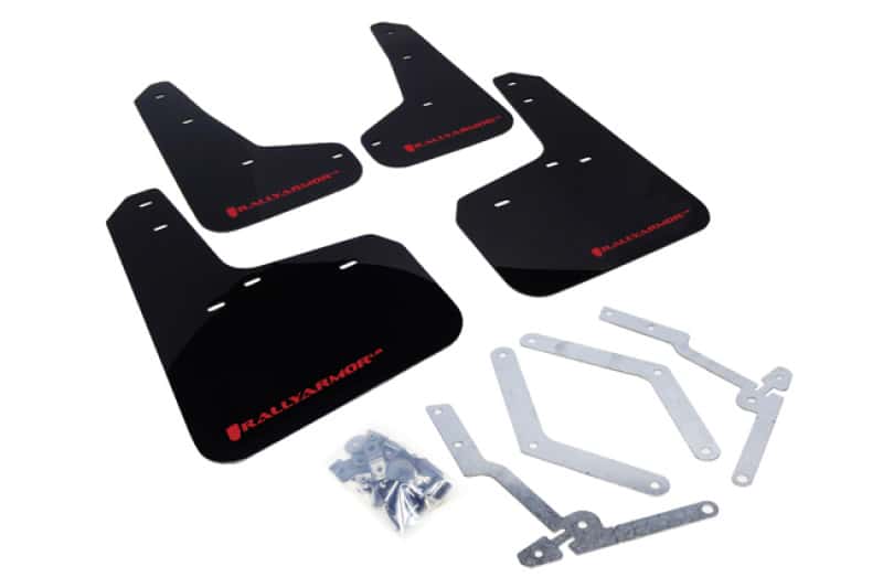 Rally Armor — Rally Armor 12-19 Ford Focus ST / 16-19 RS Black Mud Flap w/Red Logo
Mud Flap - view 1