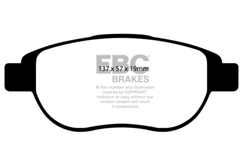 EBC — EBC Brakes Redstuff Ceramic Brake Pads - view 2