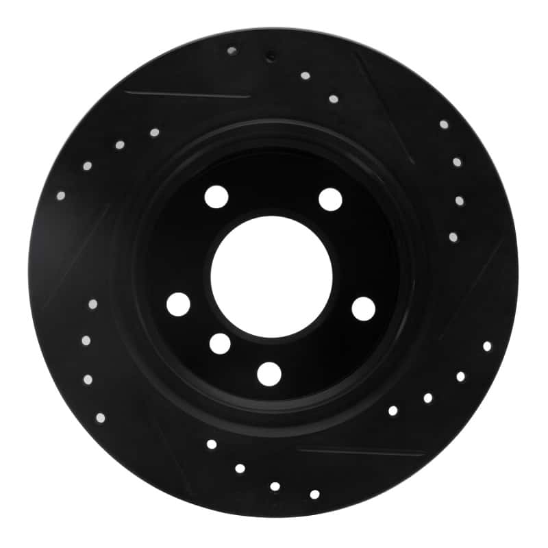 R1 Concepts — R1 03-06 BMW Z4 Rear Left Drilled & Slotted Black Brake Rotor
R1 Brake Rotor Drill - view 5