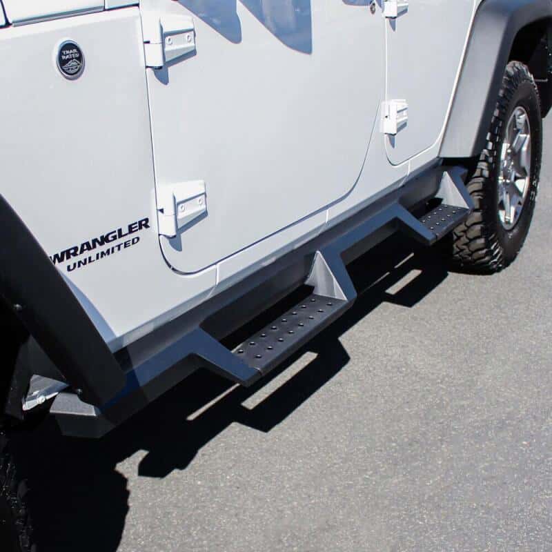 Westin — Westin/HDX 07-17 Jeep Wrangler Unlimited Drop Nerf Step Bars - Textured Black
Nerf/Step Bar - view 5