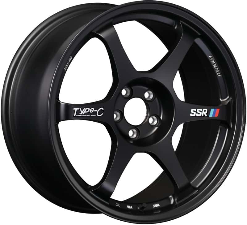 SSR — SSR Type-C Forged 18x9.5 +38 5/114.3 - Sprint Black Wheel - view 2