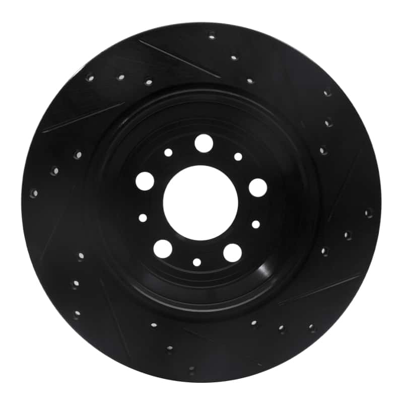 R1 Concepts — R1 03-14 Volvo XC90 Rear Left Drilled & Slotted Black Brake Rotor
R1 Brake Rotor Drill - view 5