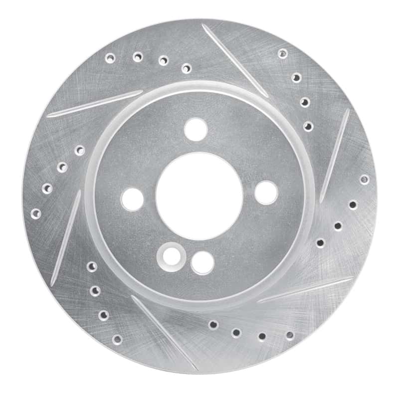 R1 Concepts — R1 02-08 Mini Cooper (Excl Clubman) Front Right Drilled & Slotted Silver Brake Rotor
R1 Brake Rotor Drill - view 1