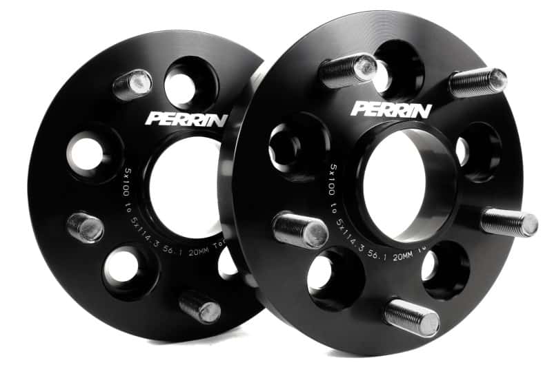 Perrin Performance — PERRIN Subaru/Toyota/Scion 20mm Wheel Adapter (Bolt-On Type) 5x100 to 5x114.3 w/56mm Hub - Pair
paPSP-WHL-220BK - view 1