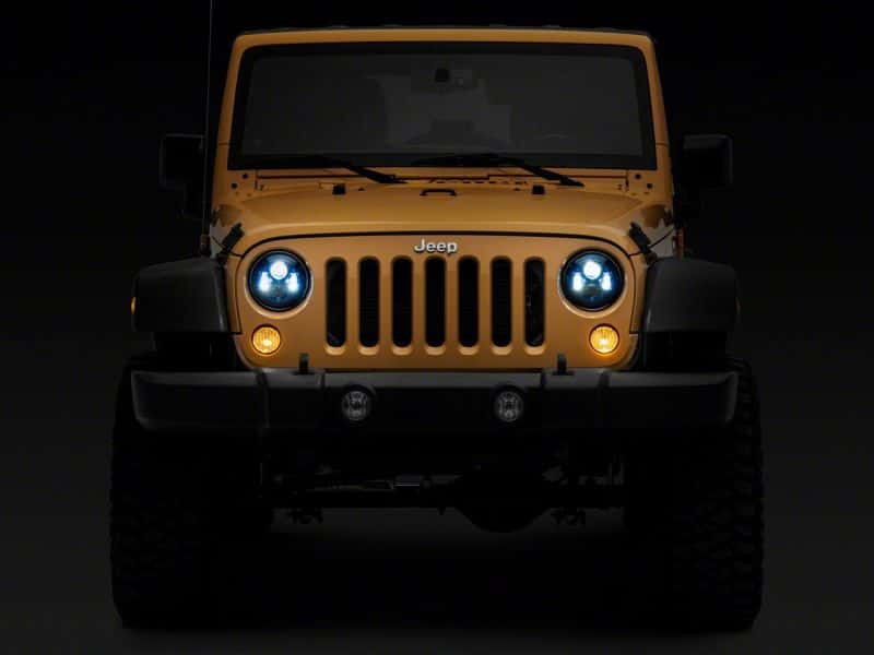 Raxiom — Raxiom 07-18 Jeep Wrangler JK 7-In LED Headlights- BlueHousing- Clear Lens
Headlights - view 8