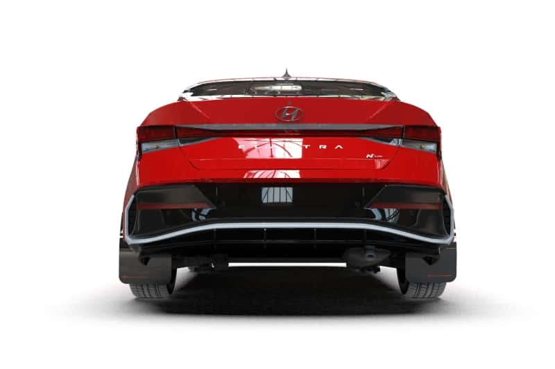 Rally Armor — Rally Armor 24-26 Hyundai Elantra N/N Line Black Mud Flap w/Red Logo
Mud Flap - view 2