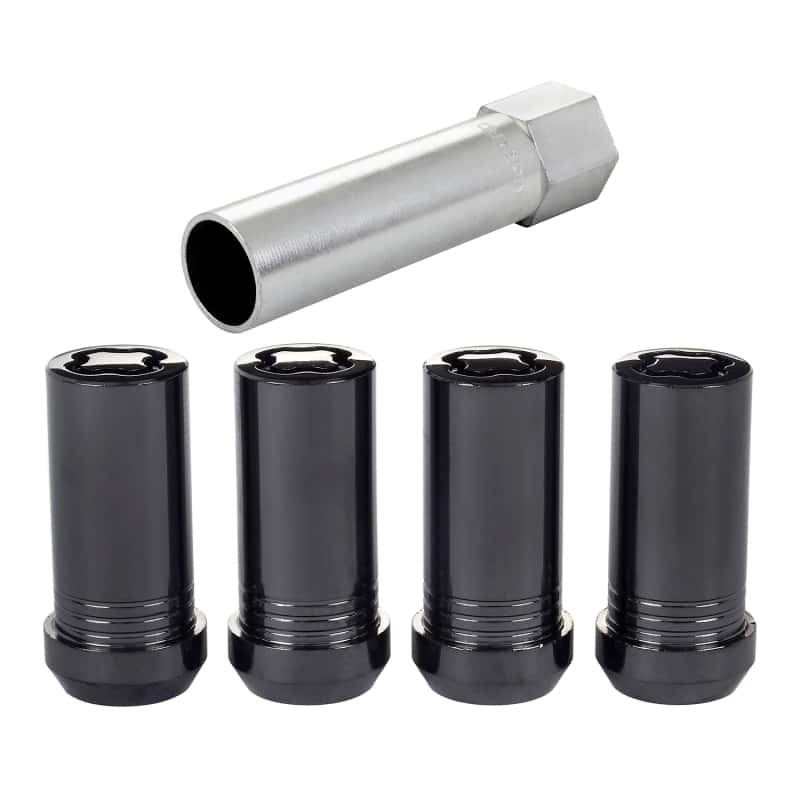 McGard — McGard Wheel Lock Nut Set - 4pk. (Tuner / Cone Seat) 1/2-20 / 13/16 Hex / 1.60in. Length - Black - view 1