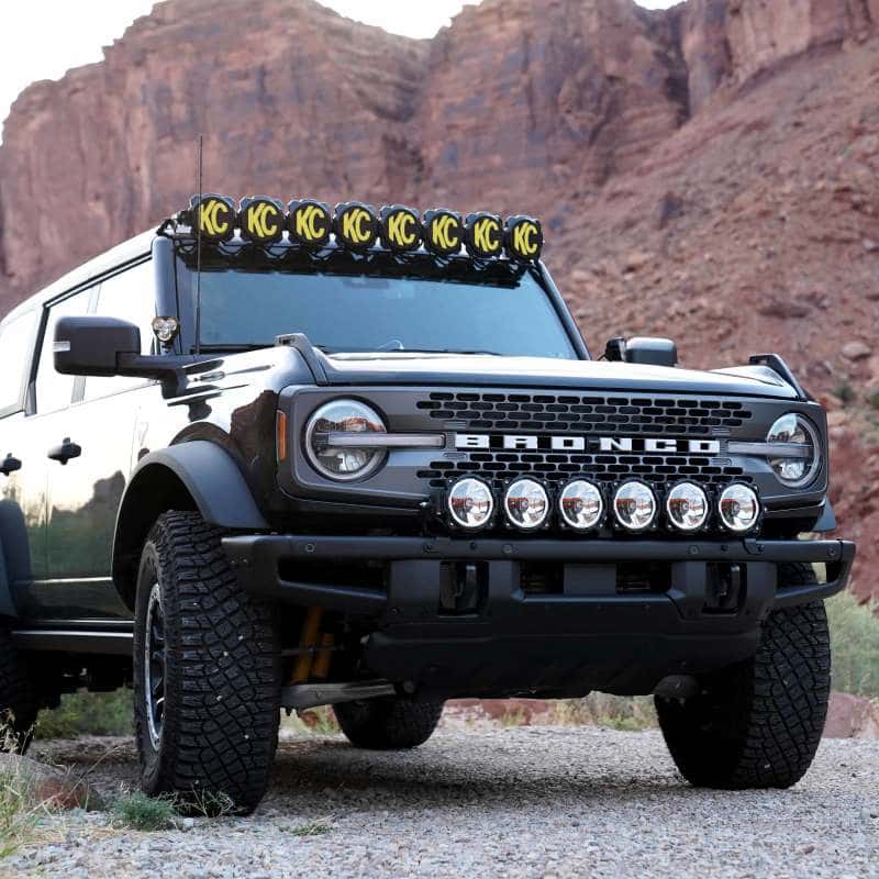 KC HiLiTES — KC HiLiTES 21+ Ford Bronco 39in. Gravity LED Pro6 Light Bar Kit Front Bumper - view 2