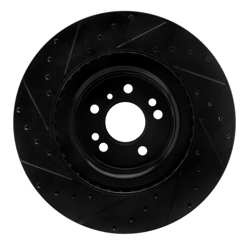 R1 Concepts — R1 13-19 Mercedes-Benz GLS350 Front Right Drilled & Slotted Black Brake Rotor
R1 Brake Rotor Drill - view 5