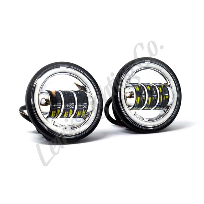 Letric Lighting — Letric Lighting 4.5in Chrome Full-Halo Indian - view 1