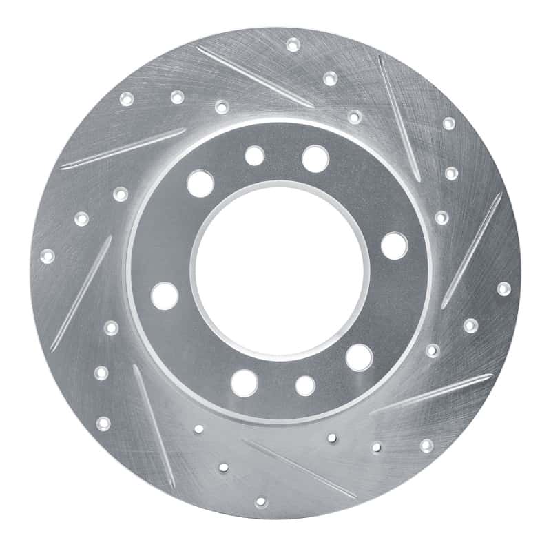 R1 Concepts — R1 81-85 Toyota Pickup Front Right Drilled & Slotted Silver Brake Rotor
R1 Brake Rotor Drill - view 1