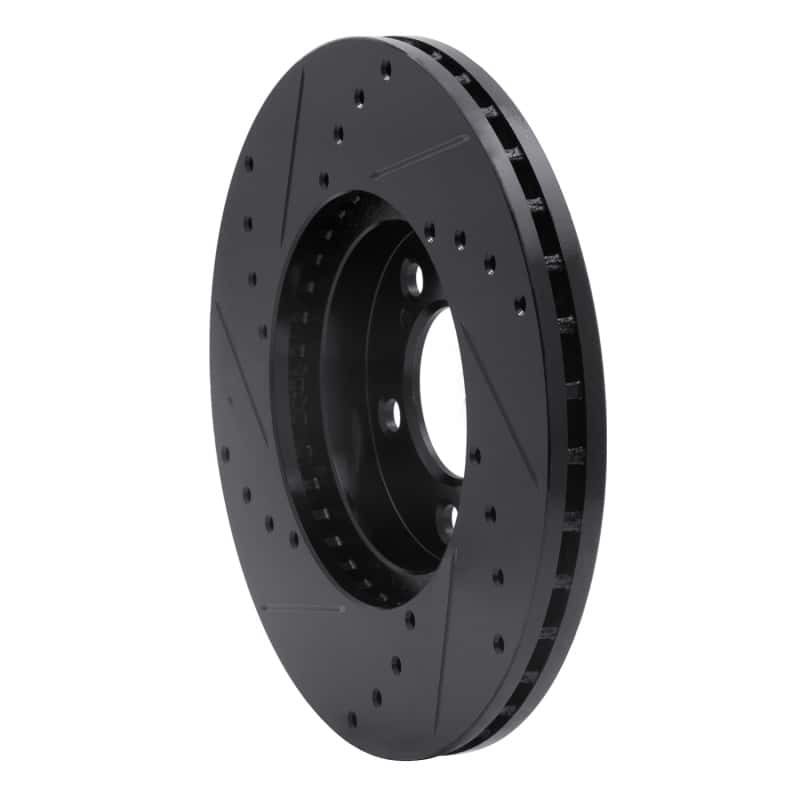 R1 Concepts — R1 93-07 Ford Taurus (Excl SHO) Front Right Drilled & Slotted Black Brake Rotor
R1 Brake Rotor Drill - view 4
