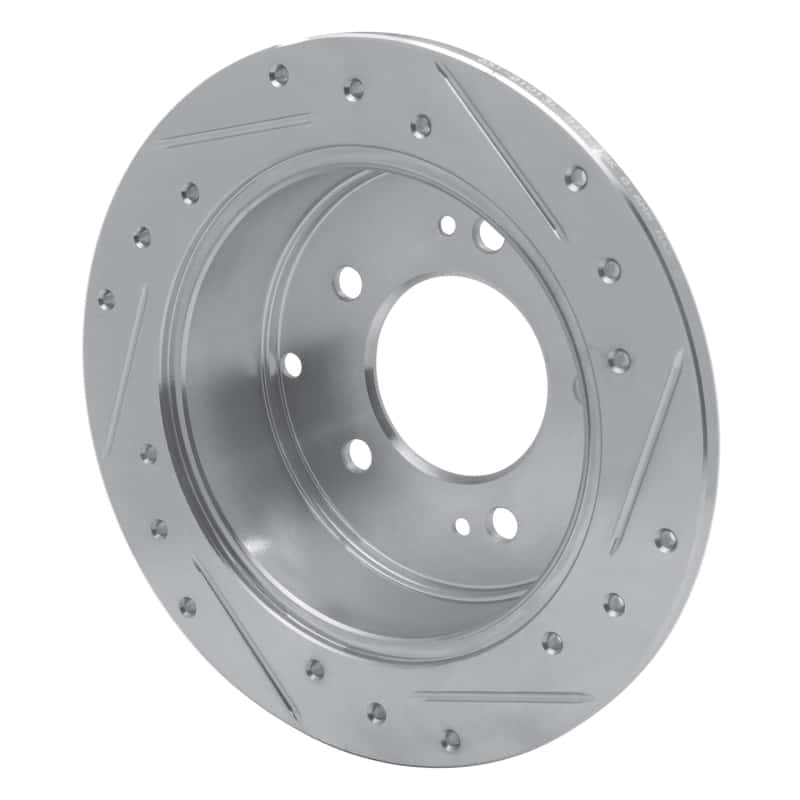 R1 Concepts — R1 10-13 Kia Forte5 Rear Left Drilled & Slotted Silver Brake Rotor
R1 Brake Rotor Drill - view 4
