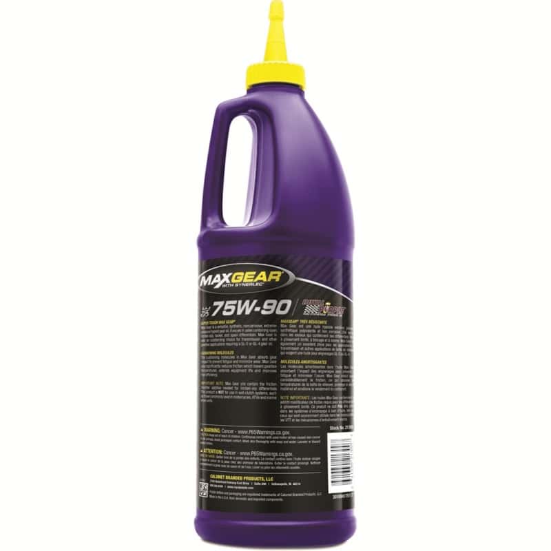 Royal Purple — Royal Purple Max Gear Synthetic 75W90 Gear Oil (Canada) - 1 Quart
Synthetic Gear Lube - view 3
