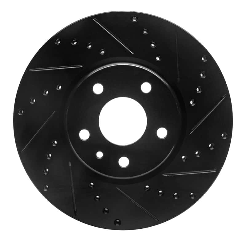 R1 Concepts — R1 13-20 Ford Fusion Front Right Drilled & Slotted Black Brake Rotor
R1 Brake Rotor Drill - view 1